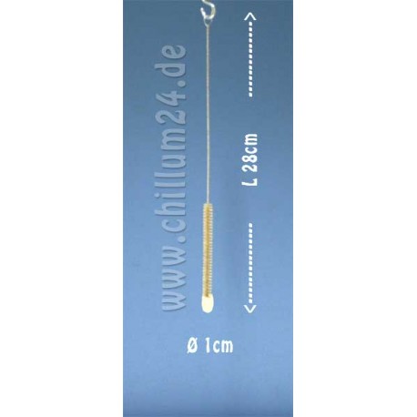 Reinigungsbürste schmal mit Wollschopf Länge 31cm