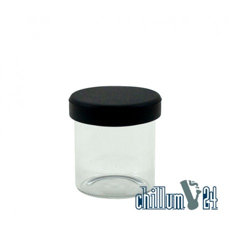 Glasdose mit Silikondeckel 10 ml