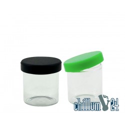 Glasdose mit Silikondeckel 10 ml