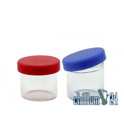 Glasdose mit Silikondeckel 8 ml