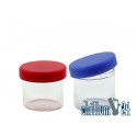 Glasdose mit Silikondeckel 8 ml