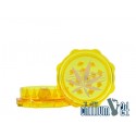 Acryl Magnet Grinder Leaf 2-teilig Yellow 50 mm
