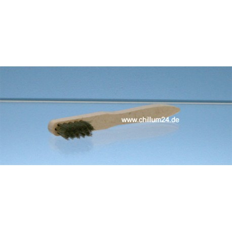Drahtbürste Messing mit Holzgriff 14.5 cm