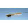 Drahtbürste Messing mit Holzgriff 14.5 cm