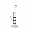 Heisenberg DUDE X3 Glasbong mit 2 Honeycombs u. 1 Tornado Perc Grey