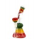 Thug Life Bubbler Bent Neck Rasta 14.5