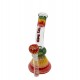 Thug Life Bubbler Bent Neck Rasta 14.5