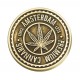 Amsterdam Leaf Metallgrinder 62 mm Antikgold