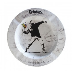 G-Rollz Banksy's Graffiti Ashtray Flower Thrower