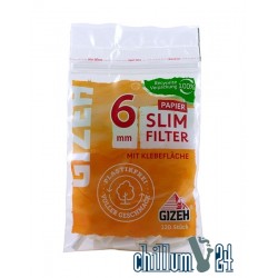 Gizeh Slim plastikfreie Papier Eindrehfilter 6 mm 120 Stk.