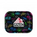 Metall Rolling Tray Gizeh Small 18 x 14 cm Comic Black