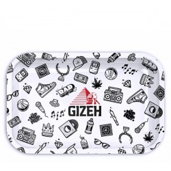 Metall Rolling Tray Gizeh Medium 27,5 x 17,5 cm Comic White