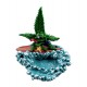 CannaBuds Leaf Surfer Dude Ashtray 15 x 14 cm