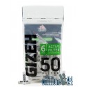 Gizeh White Aktivkohlefilter Slim 6 mm 50 Stk.