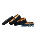 Grinder 4-teilig Aluminium 63 mm Black Matt Gold