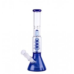 Amsterdam Beaker Spiral-Perc ICE Blue