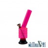 Acryl Mini Bong Bubble Knick Pink 16,5 cm