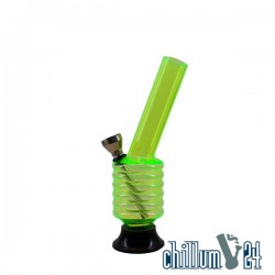 Acryl Mini Bong Bubble Knick Green 16,5 cm