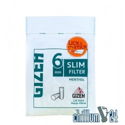 Gizeh Slim Menthol Eindrehfilter 6mm 120 Stk