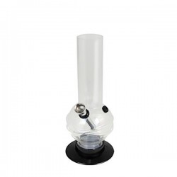 Acryl Mini Bong Bubble Clear 20 cm