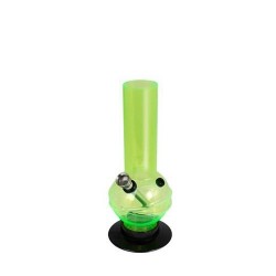 Acryl Mini Bong Bubble Green 20 cm