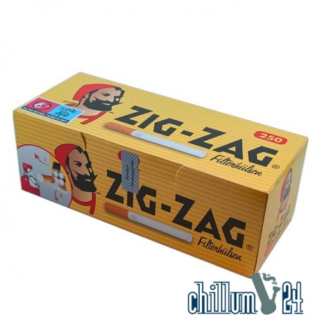 ZIG-ZAG Filterhülsen 250 Stk. Box