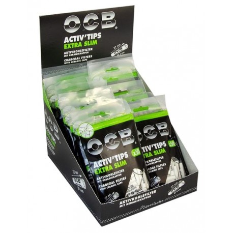 OCB Aktiv Tips Extra Slim 6 mm Box 20 x 50 Stk. White