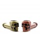 Metal Pipe Skull 8 cm Farbe Kupfer oder Messing