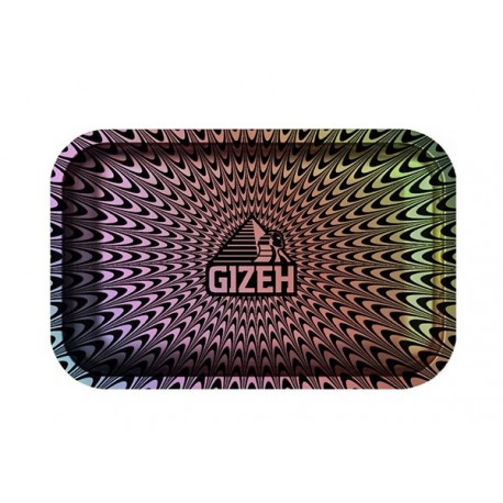 Metall Rolling Tray Gizeh Medium Psychedelic Bunt