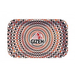 Metall Rolling Tray Gizeh Medium Psychedelic White