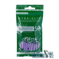 PURIZE Xtra Slim Lilac Aktivkohlefilter 50er