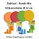 OiL Black Leaf Kombi Silikonschale und 3 Fingerlinge 