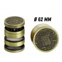  Amsterdam Shroom Grinder 4-teilig 62 mm Gold