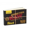 RAW Black Filtertips Extra Wide 40 Blatt