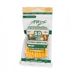 PURIZE XTRA Slim Yellow Aktivkohlefilter 50er