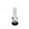Acryl Mini Bong Bubble Straight LEAF Clear 20 cm