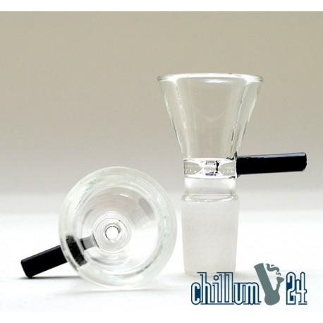 Glassteckkopf Flutsch mit Henkel 18.8er Schliff