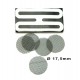 Stahl Einlegesiebe ca. 17,5 mm grob 5er Pack