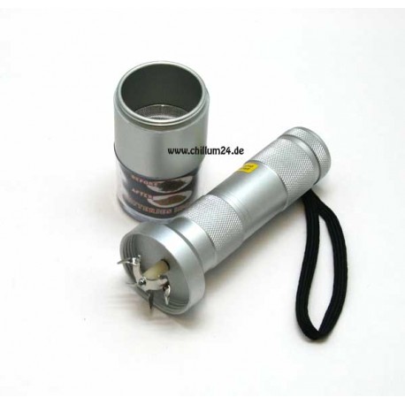 Elektro Grinder mit Sieb Silber