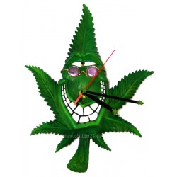 CannaBuds Leaf Wanduhr 28cm