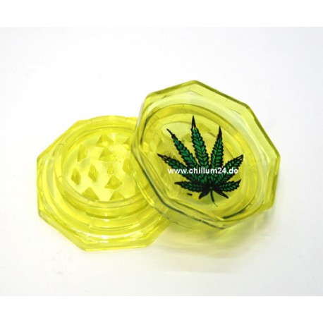 Leaf Acryl Grinder 2-teilig 55 mm Yellow