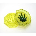 Leaf Acryl Grinder 2-teilig 55 mm Yellow