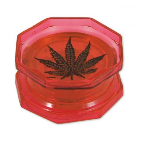 Leaf Acryl Grinder 2-teilig 55mm rot
