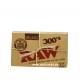 Box 40x RAW Organic 300`s 1 1/4 Zigarettenpapier