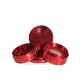 BL Alu Grinder New Edge 4-tlg Ø55 H40 rot