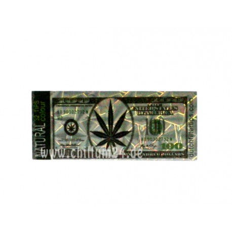 32 Filtertips "100 Leaf Dollar" bedruckt 24 x 58mm 