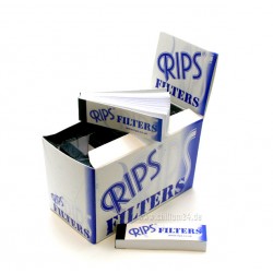 Rips 40x weiße Filtertips 2x7 cm perforiert Box