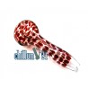 Colour Change Spoonpipe Clear Red Drops 11cm