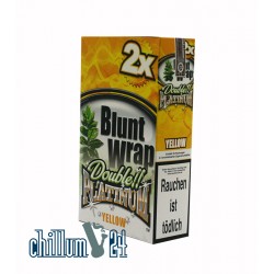 Box Yellow 25 BLUNT WRAPs PLATINUM 2er Pack 