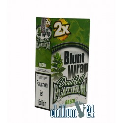 Box Green 25 BLUNT WRAPs PLATINUM 2er Pack 